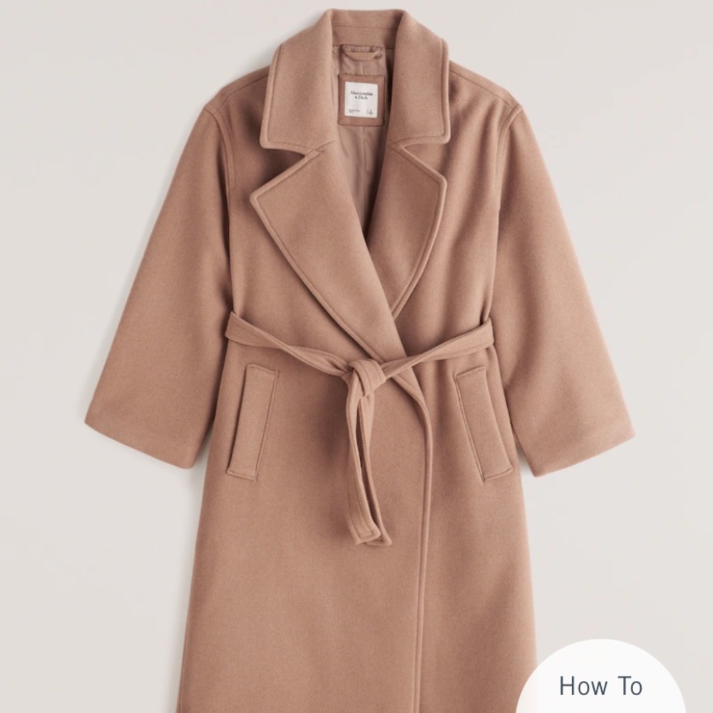 Abercrombie & Fitch slouchy dad coat